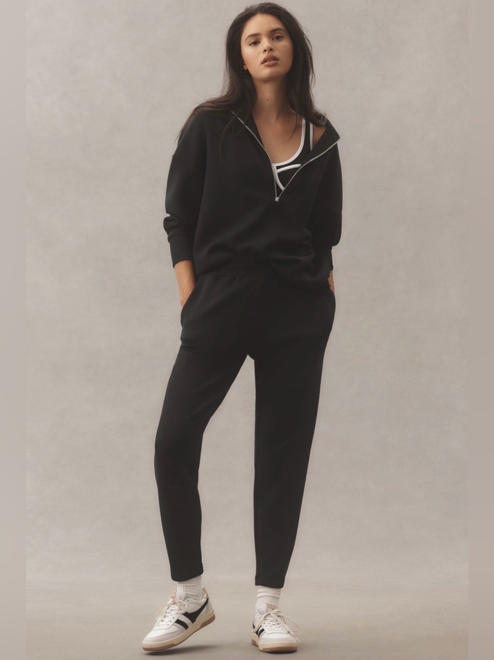 Sold by Anthropologie - Varley Black Slim Jogger Pants